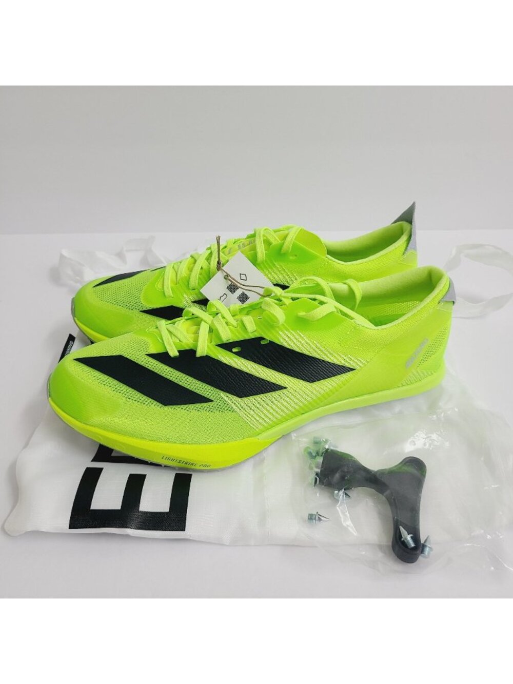 NEW Adidas Adizero Finesse Track & Field Shoes SPIKES BAG IG2018 Size 7.5 Lucid